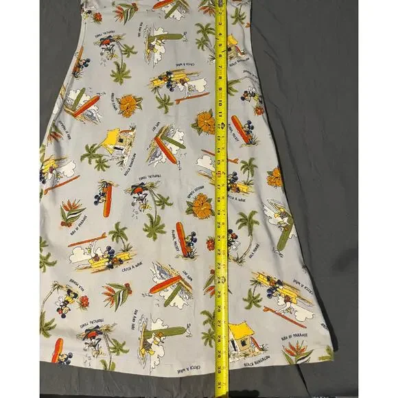 Disney Shopping White Tropical Print Sleeveless Dress Women’s Size M - Picture 6 of 6
